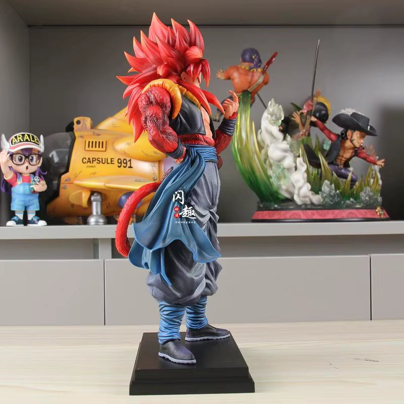 34Cm DBZ SSJ4 Gogeta Model Anime Dragon Ball Z Action Figure Super Saiyan 4 Figurine Collection Doll GK Statue Ornaments Toys