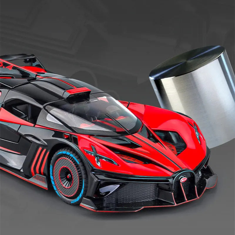 1:24 Bugatti Bolide Alloy Sports Car Model Diecasts Metal Toy Vehicles Car Model High Simulation Collection Childrens Toy Gift