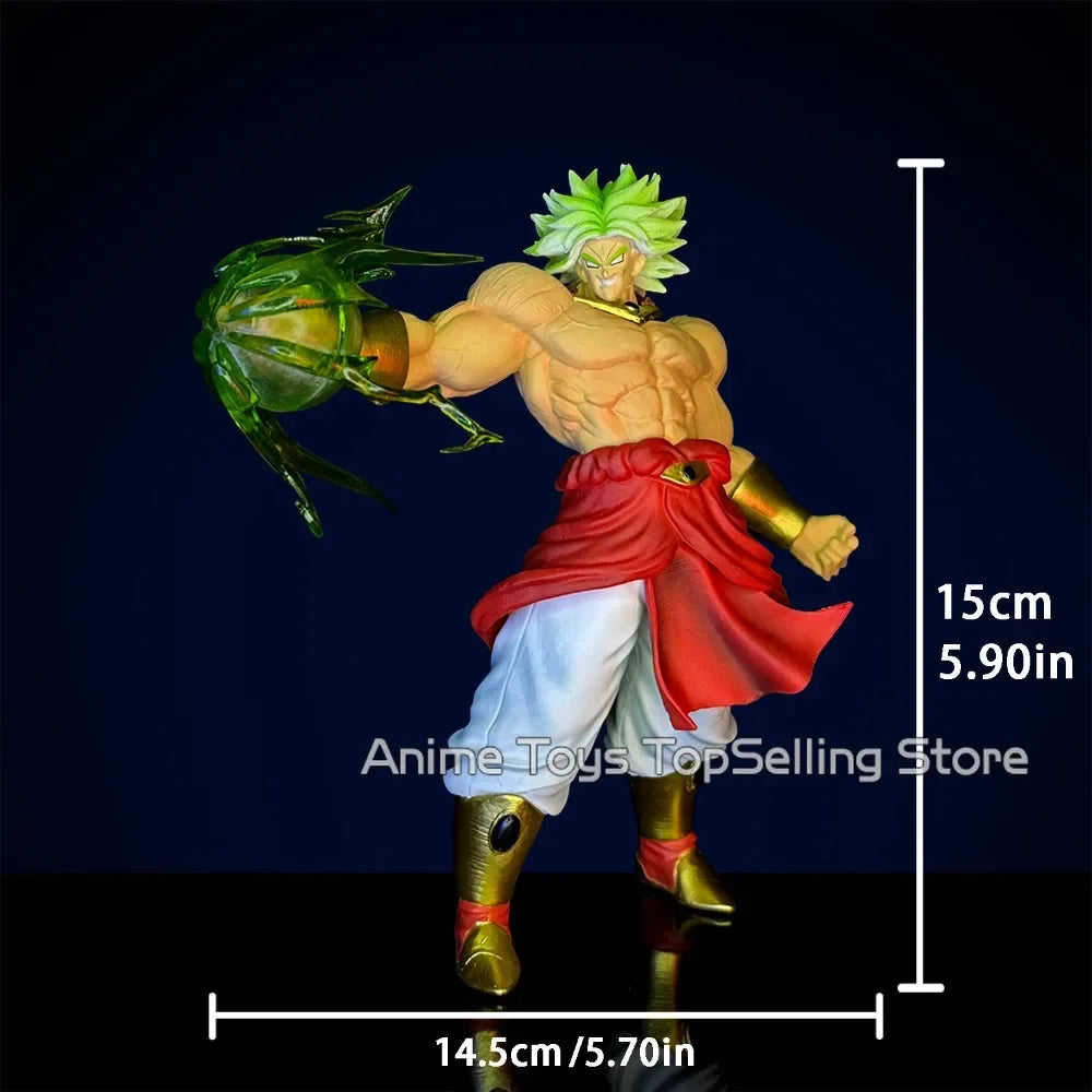 Dragon Ball Z Figure Broly Super Saiyan Goku VS Broly Action Figure PVC Collection Model Toys Gifts 15Cm/5.9In