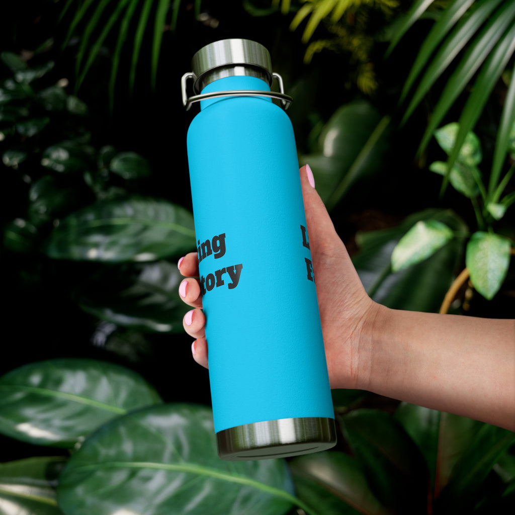 22oz Vacuum Water Bottle — 'Lifting Factory' Insulated Copper Flask