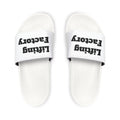 Slide Sandals — "Lifting Factory" Logo Athletic Pool Slides
