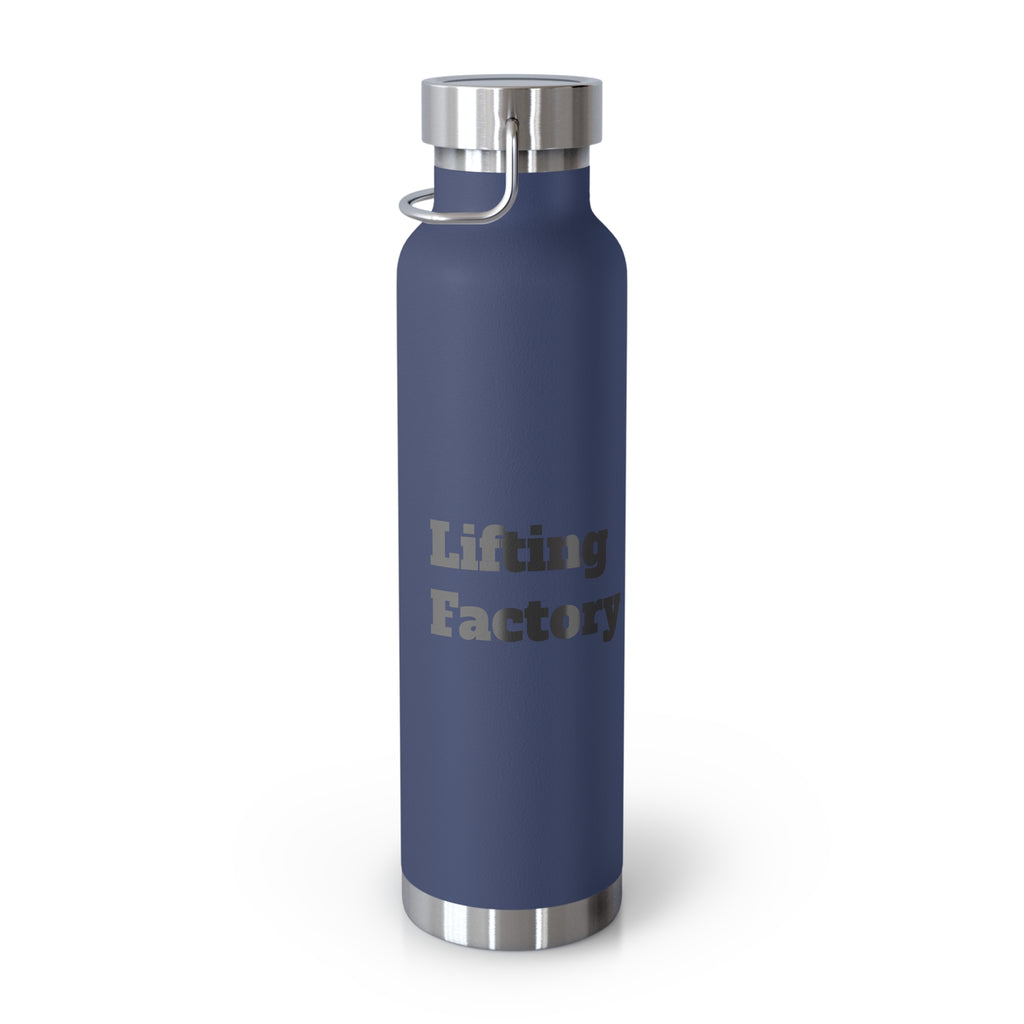 22oz Vacuum Water Bottle — 'Lifting Factory' Insulated Copper Flask