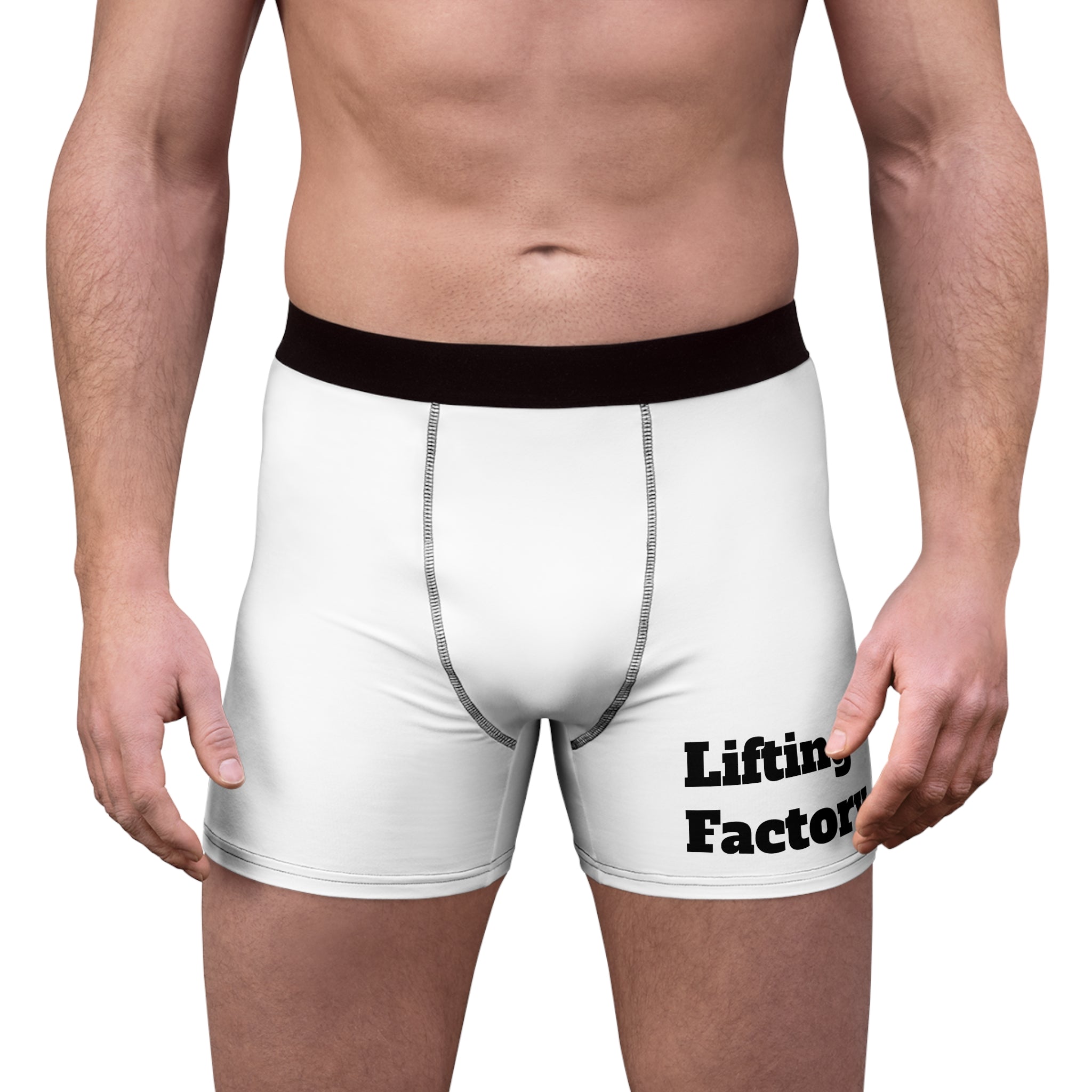 Boxer Briefs — "Lifting Factory" Gym Performance Underwear