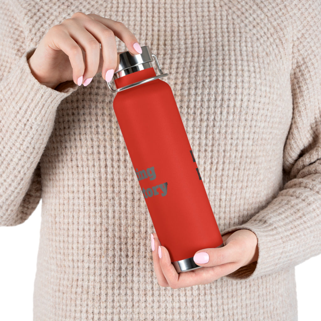 22oz Vacuum Water Bottle — 'Lifting Factory' Insulated Copper Flask