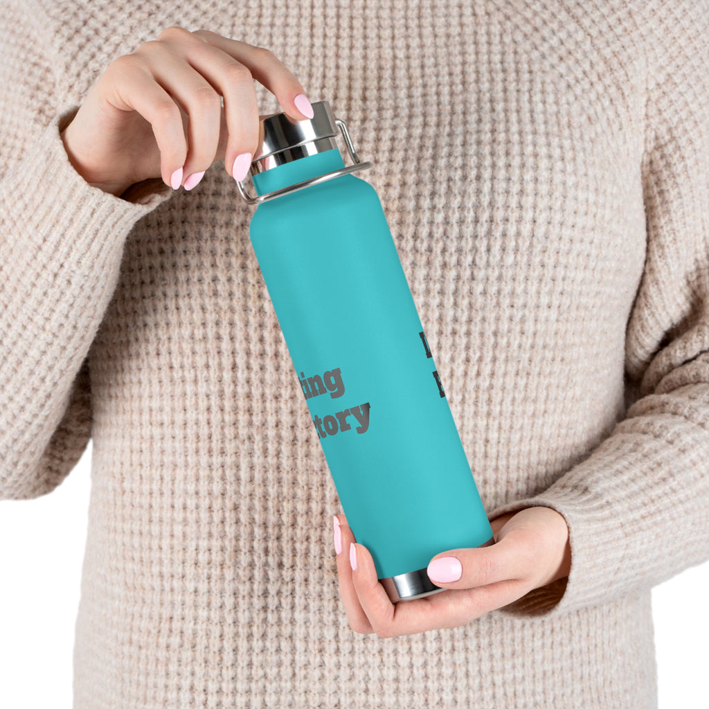 22oz Vacuum Water Bottle — 'Lifting Factory' Insulated Copper Flask
