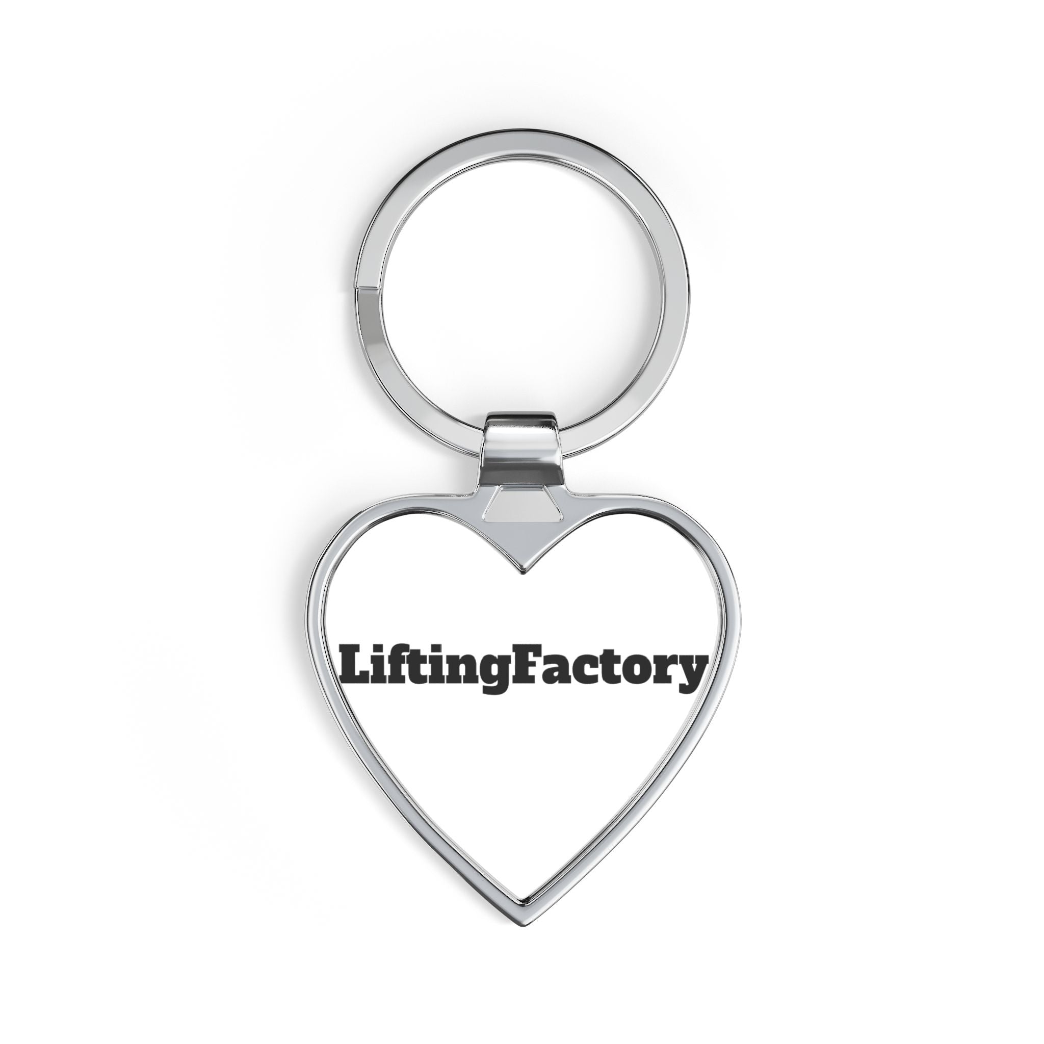 LiftingFactory Heart Keychain — Personalized Metal Heart Keyring