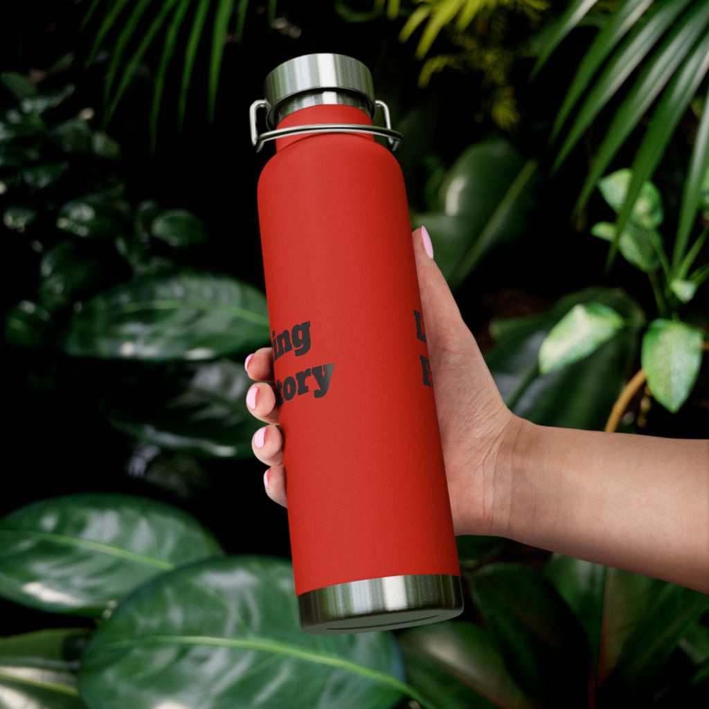22oz Vacuum Water Bottle — 'Lifting Factory' Insulated Copper Flask
