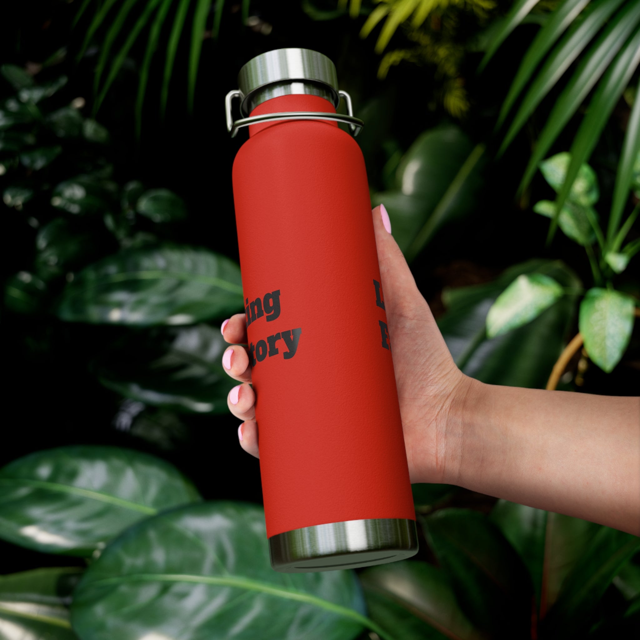 22oz Vacuum Water Bottle — 'Lifting Factory' Insulated Copper Flask