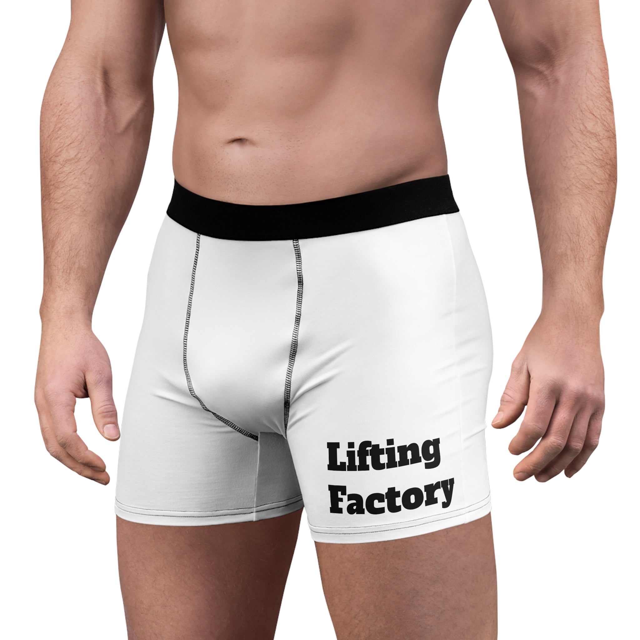 Boxer Briefs — "Lifting Factory" Gym Performance Underwear
