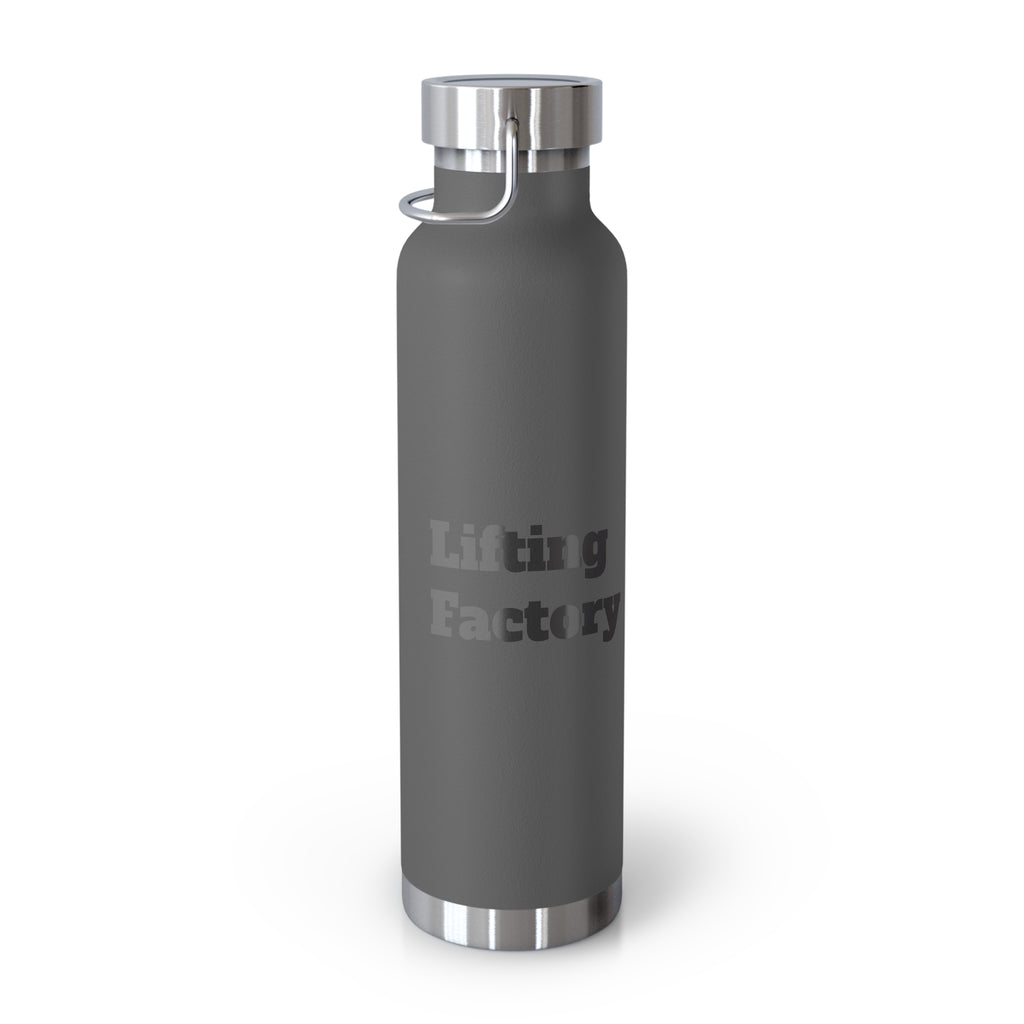 22oz Vacuum Water Bottle — 'Lifting Factory' Insulated Copper Flask