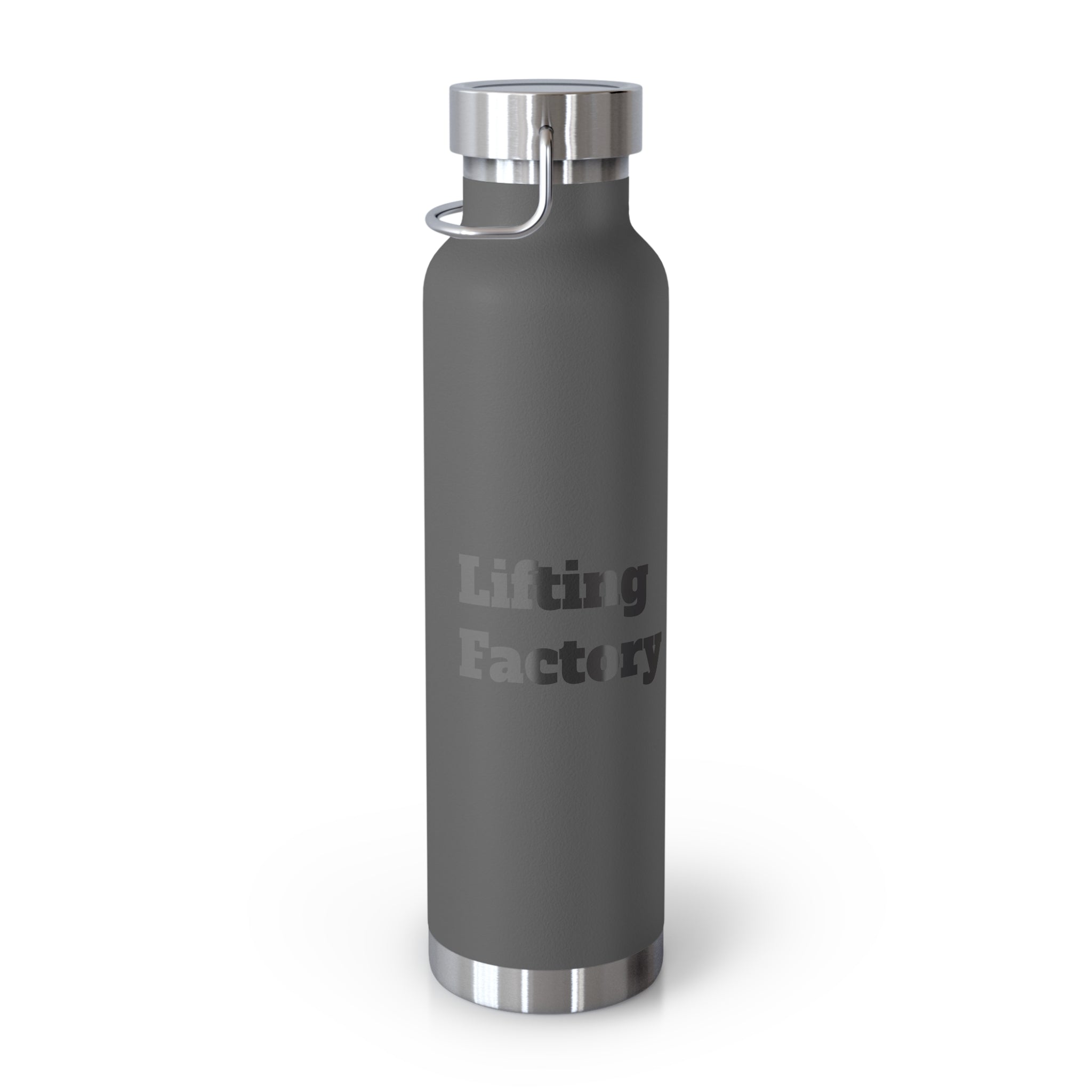 22oz Vacuum Water Bottle — 'Lifting Factory' Insulated Copper Flask