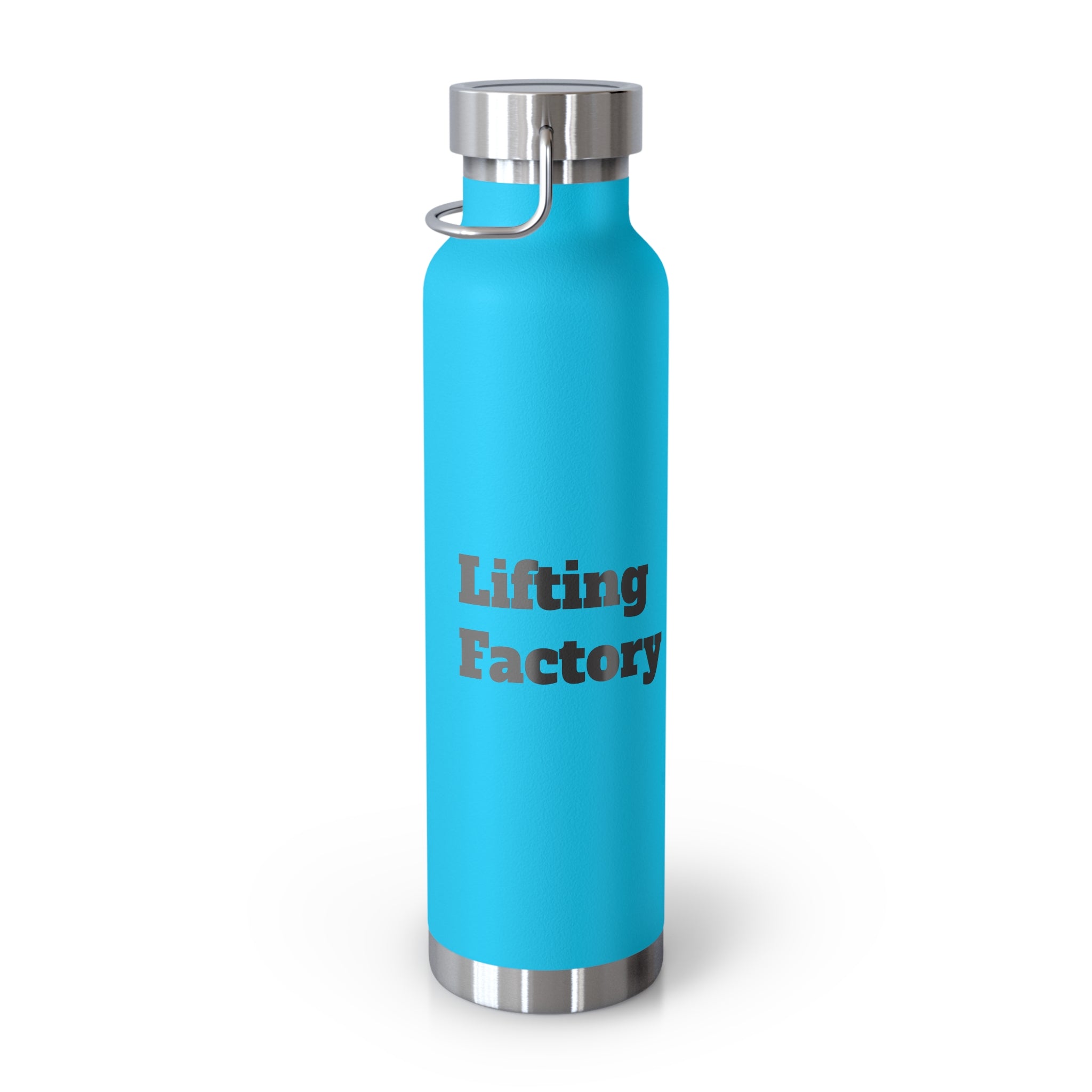 22oz Vacuum Water Bottle — 'Lifting Factory' Insulated Copper Flask