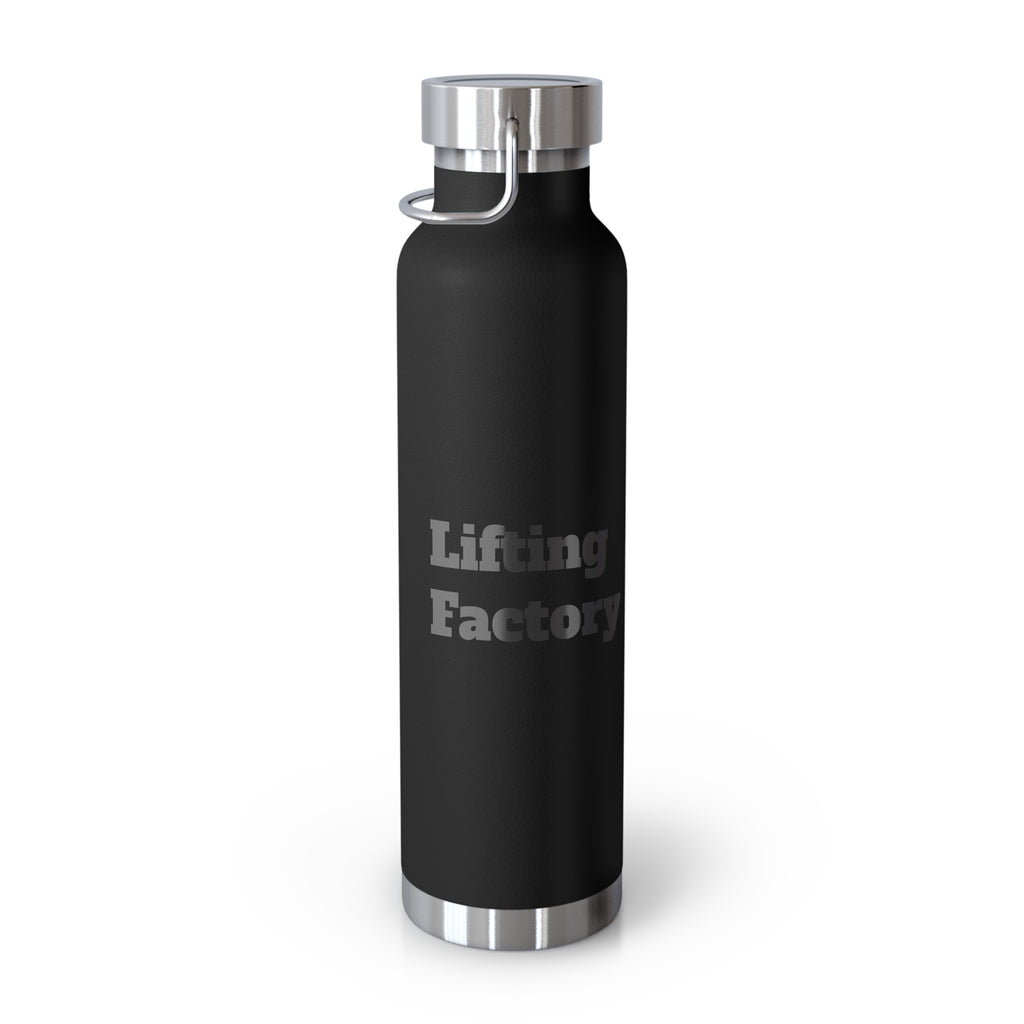 22oz Vacuum Water Bottle — 'Lifting Factory' Insulated Copper Flask