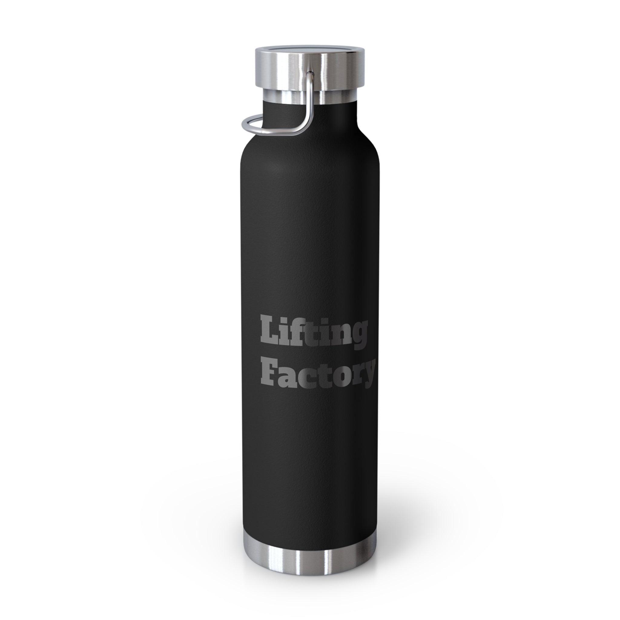 22oz Vacuum Water Bottle — 'Lifting Factory' Insulated Copper Flask