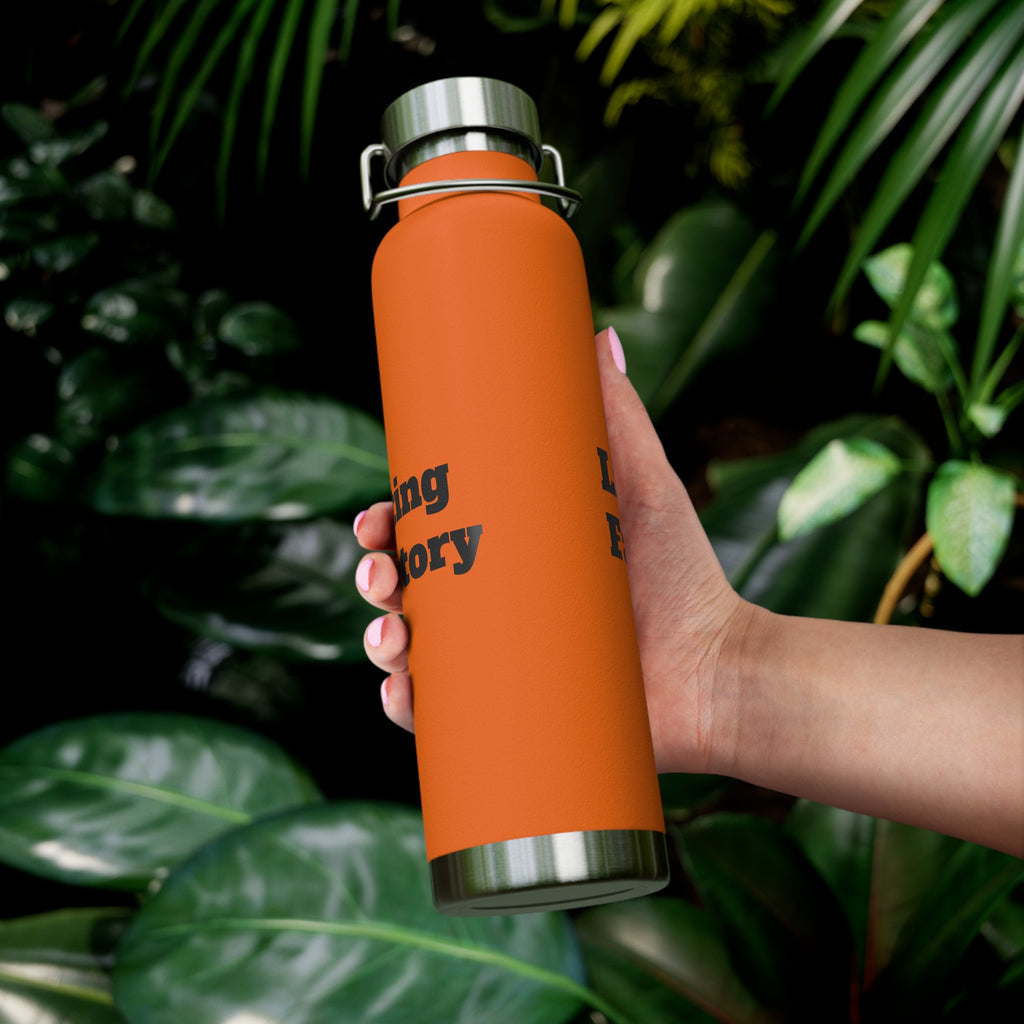 22oz Vacuum Water Bottle — 'Lifting Factory' Insulated Copper Flask