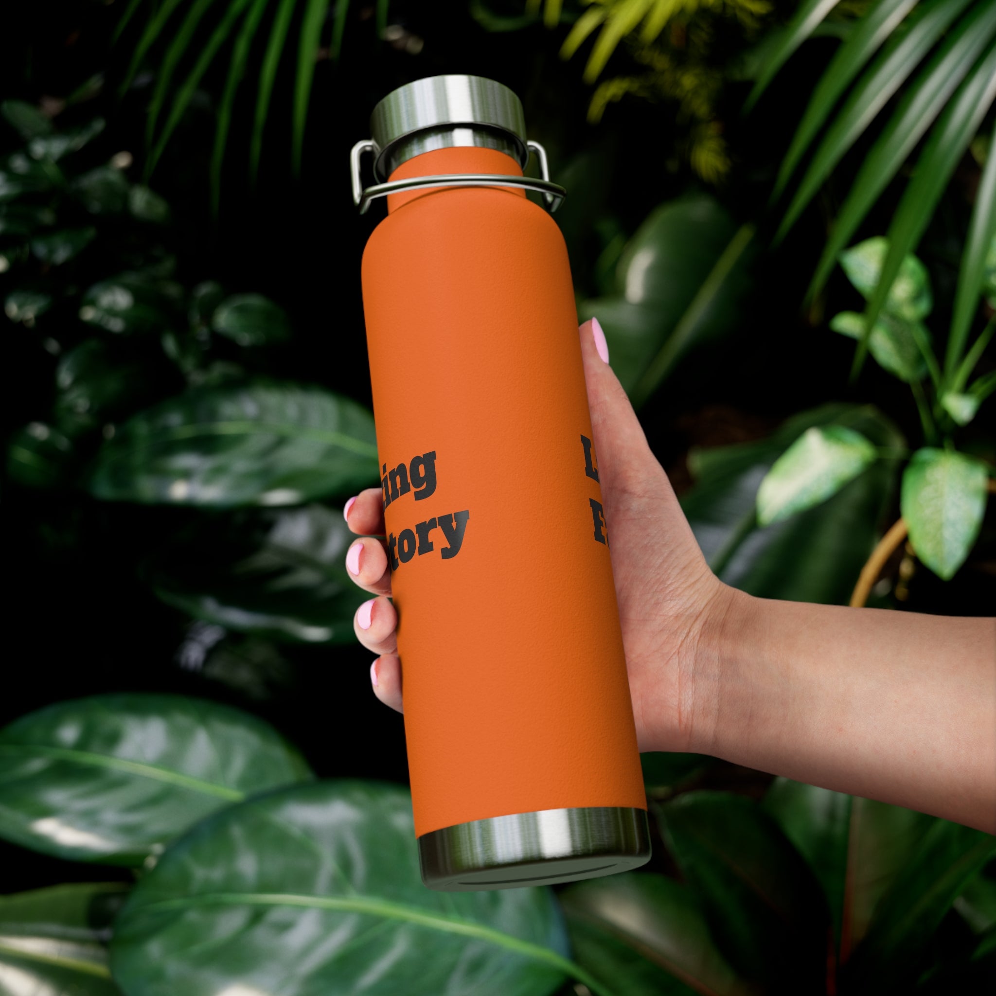 22oz Vacuum Water Bottle — 'Lifting Factory' Insulated Copper Flask