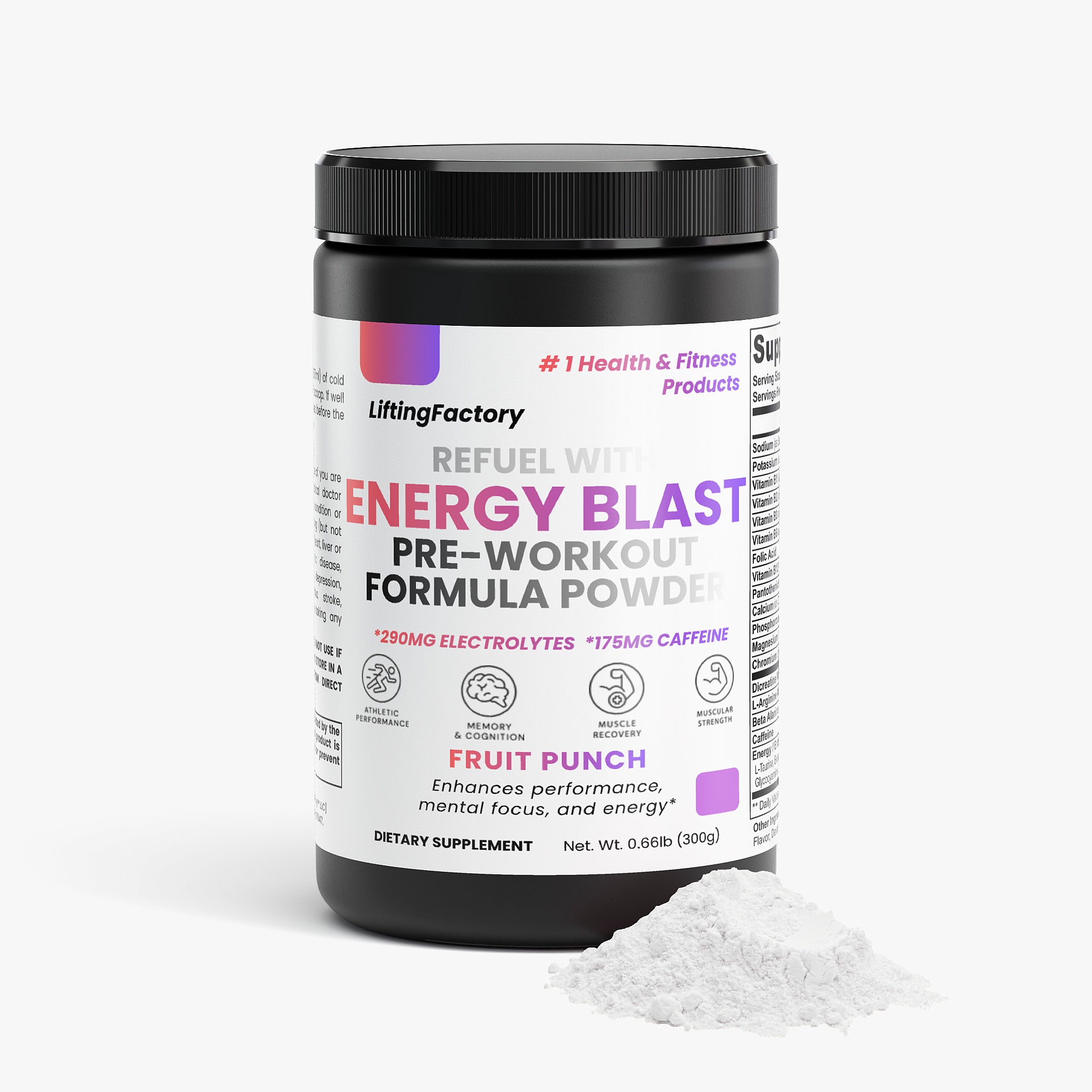 Energy Blast Pre-Workout (Fruit Punch)