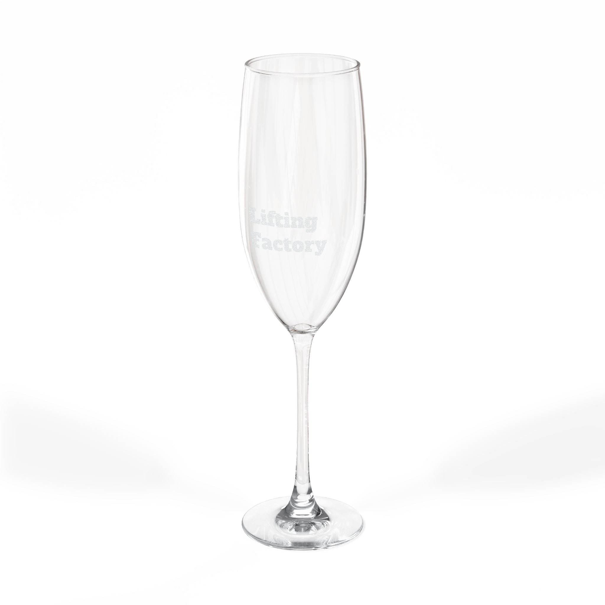 Engravable 8oz CHAMPAGNE Flute — Personalized Wedding & Celebration Glass
