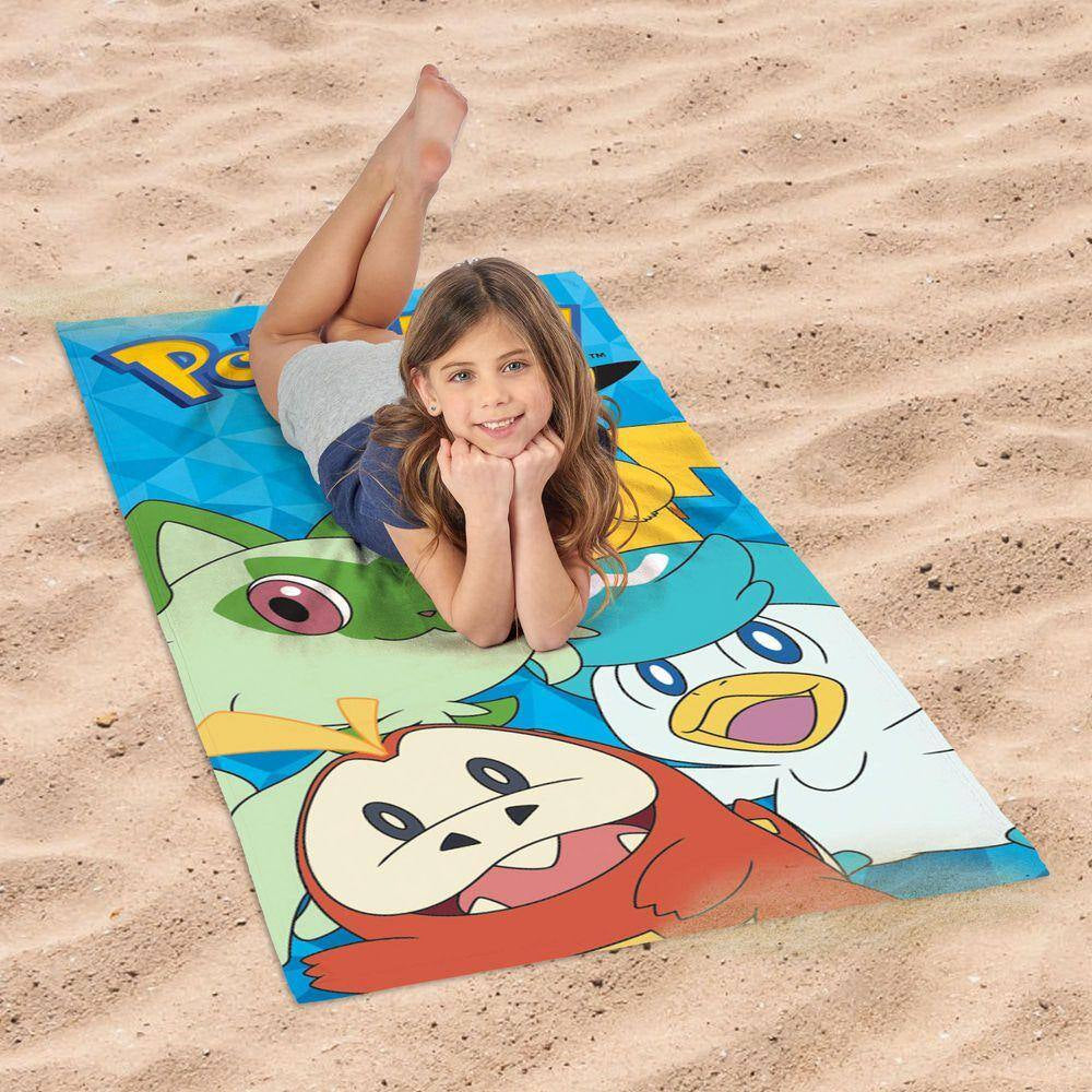 Pokemon Power Group Microfiber Polyester Beach Towel