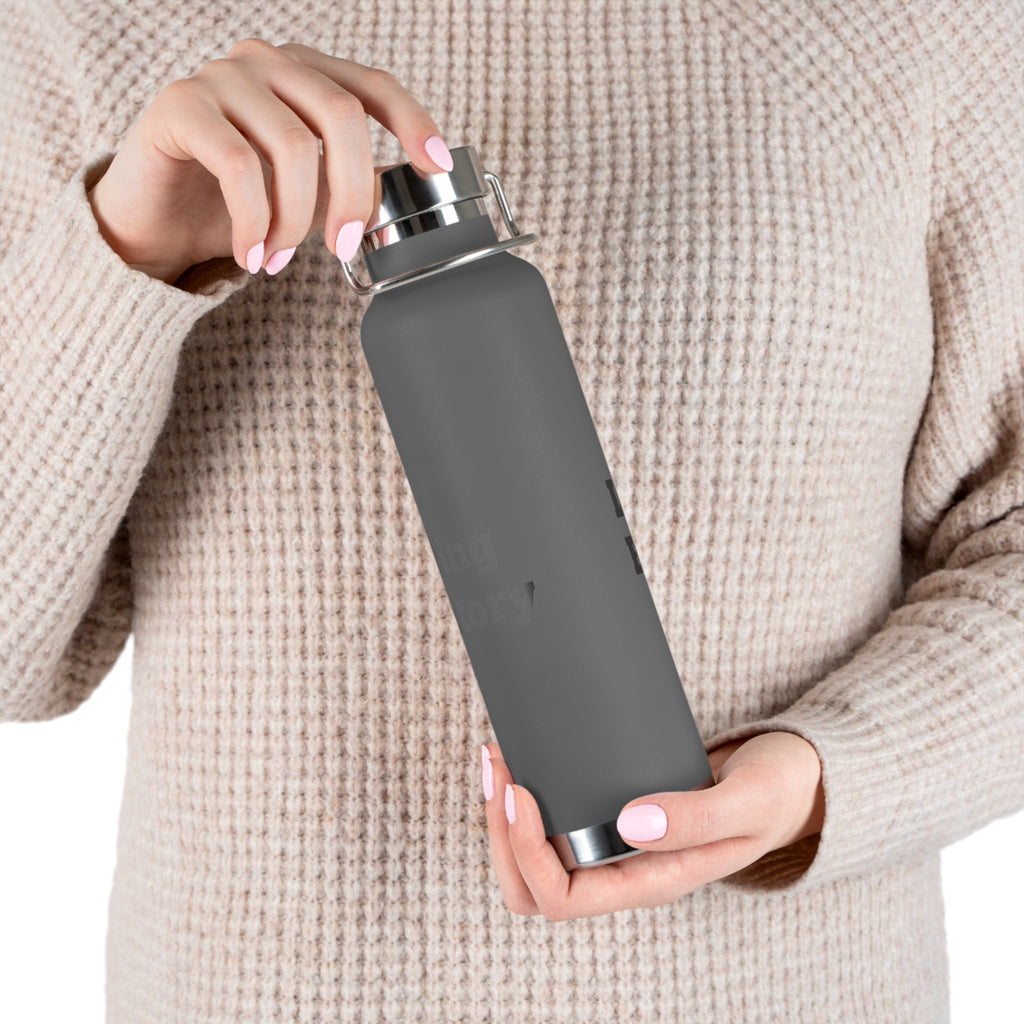 22oz Vacuum Water Bottle — 'Lifting Factory' Insulated Copper Flask