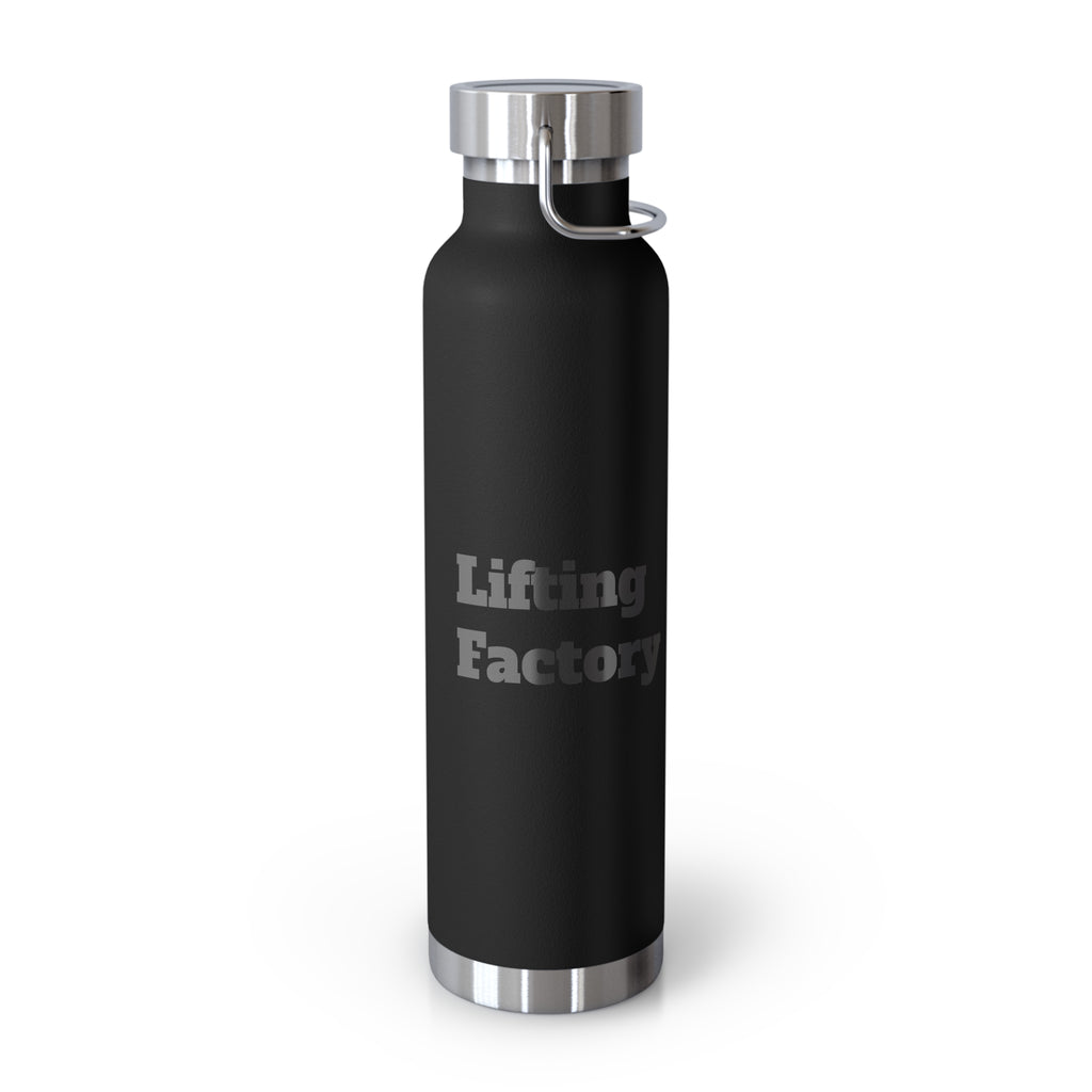 22oz Vacuum Water Bottle — 'Lifting Factory' Insulated Copper Flask