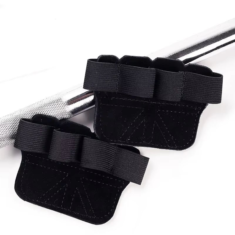 Leather Weight Lifting Training Gloves Palm Protection Women Men Fitness Sports Gymnastics Grips Pull Ups Weightlifting Workout