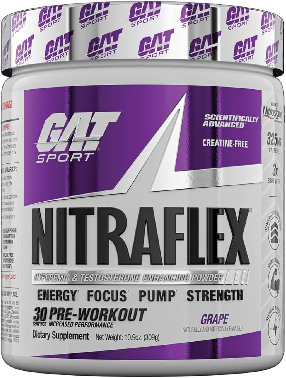 Nitraflex Pre-Workout Powder for Strength Energy and Performance Grape 30 Ser...