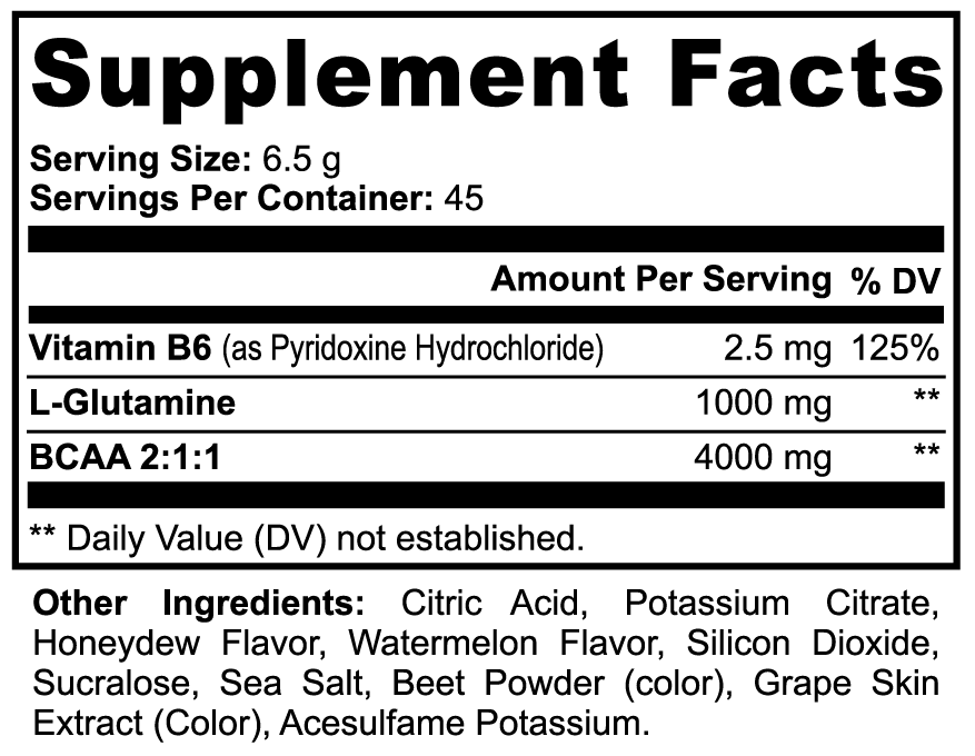 BCAA Powder (Watermelon Flavor)