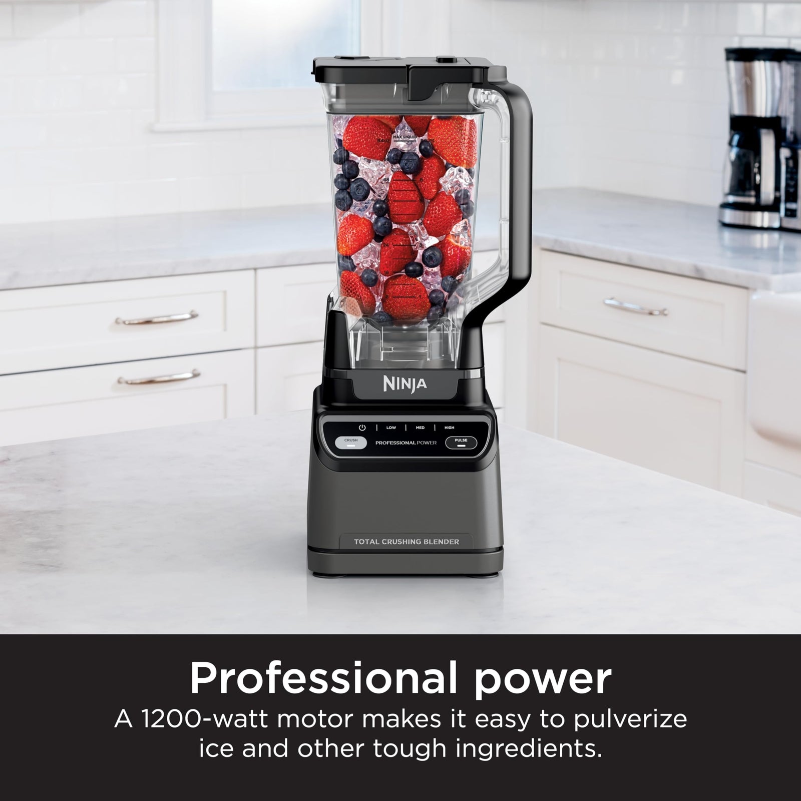 Ninja Professional Blender 1200W 72Oz Total Crushing Pitcher Auto IQ Technology