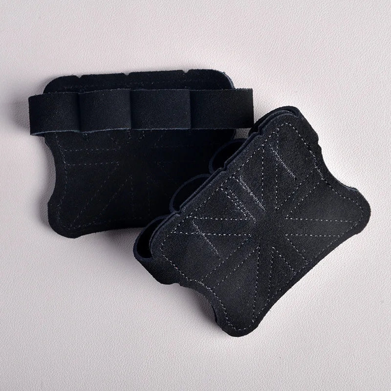 Leather Weight Lifting Training Gloves Palm Protection Women Men Fitness Sports Gymnastics Grips Pull Ups Weightlifting Workout