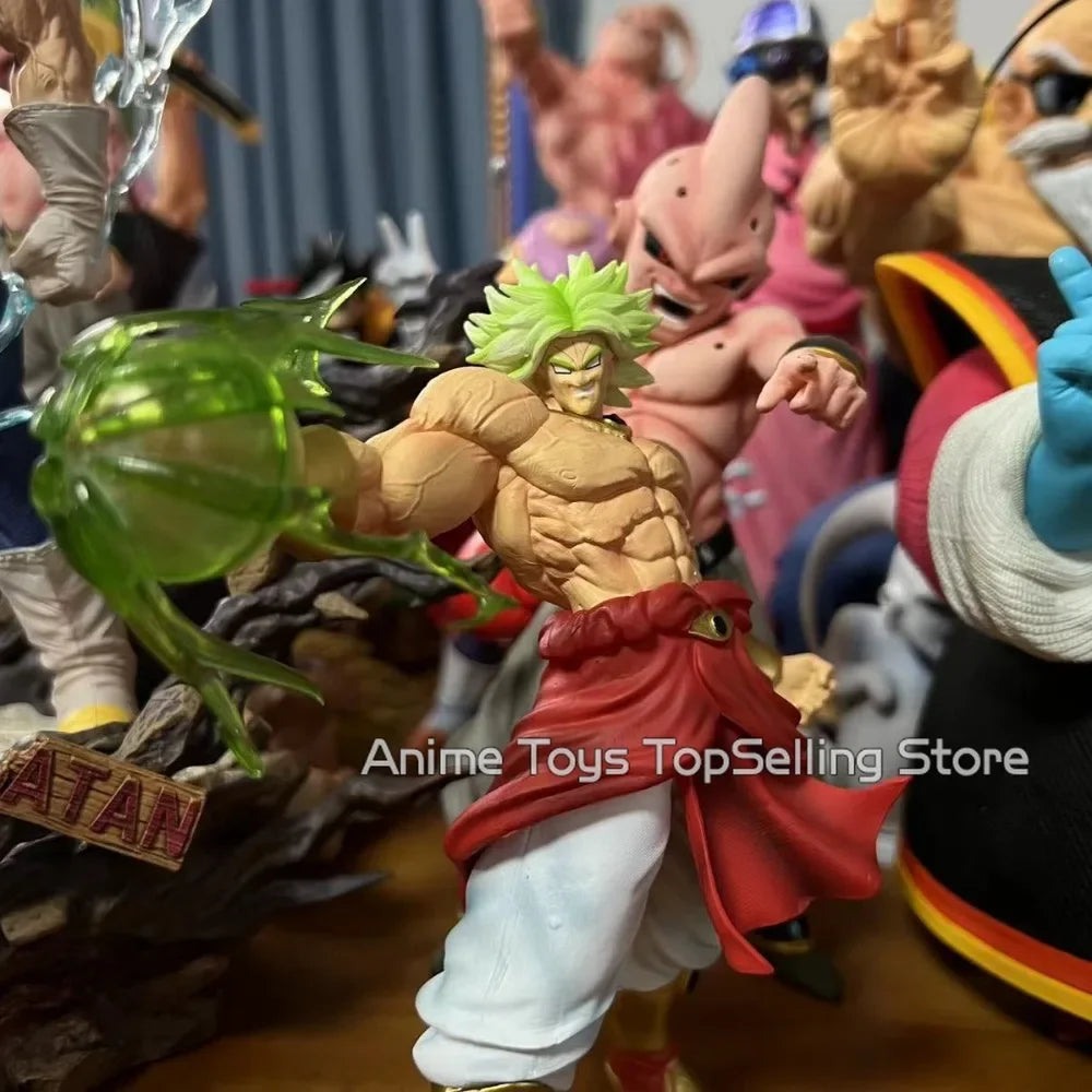 Dragon Ball Z Figure Broly Super Saiyan Goku VS Broly Action Figure PVC Collection Model Toys Gifts 15Cm/5.9In