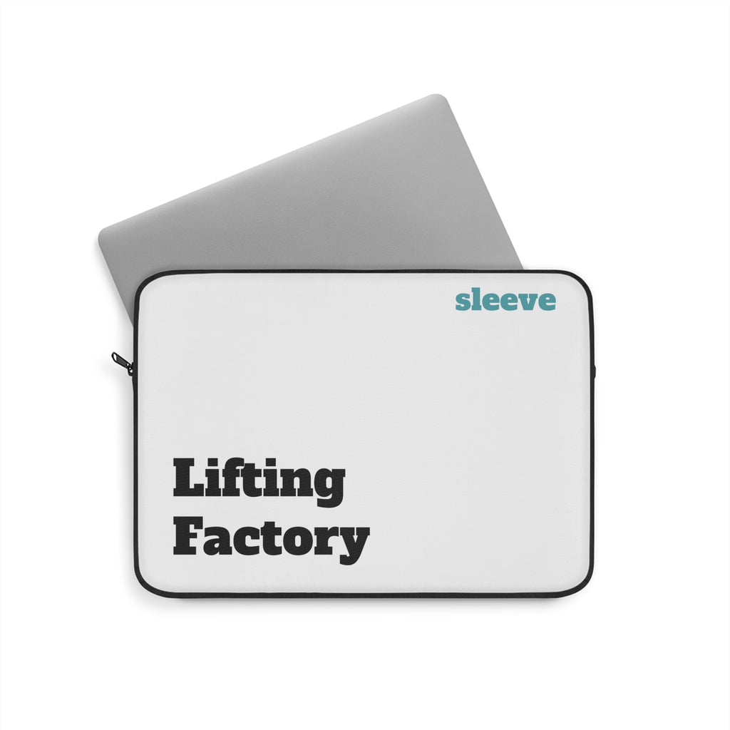 Lifting Factory Laptop Sleeve – Minimal Gym-Inspired Protective Case