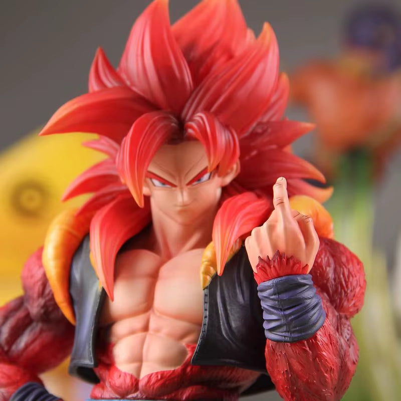 34Cm DBZ SSJ4 Gogeta Model Anime Dragon Ball Z Action Figure Super Saiyan 4 Figurine Collection Doll GK Statue Ornaments Toys