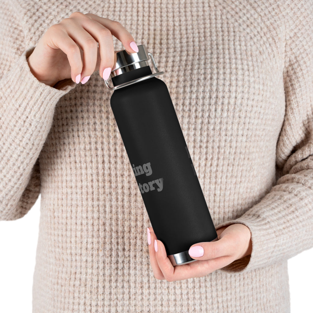 22oz Vacuum Water Bottle — 'Lifting Factory' Insulated Copper Flask
