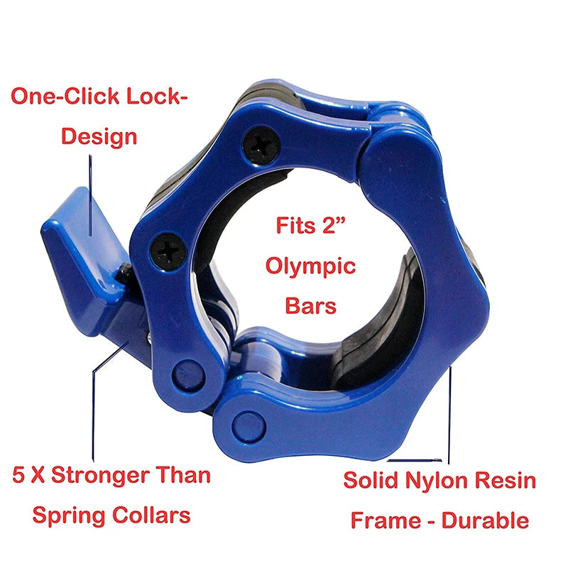 1PC of Locking 50Mm Diameter Standard Bar Dumbbell Barbell Collars Lock Clips Clamp Weight Lifting Gym Fitness Bodybuilding