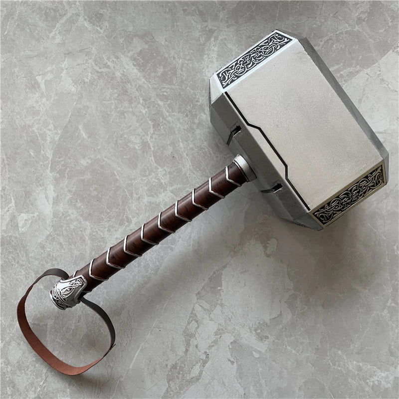 44Cm Thor'S Hammer Cosplay 1:1 Thunder Hammer Weapons Model Kids Gift Avengers Superhero Role Playing Captain America Iron Man