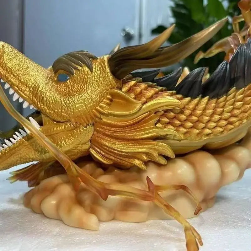 Dragon Ball Ls Dragon Fist Wukong Super Three Dragon Fist Explosion Scene Gk Handmade Statue Model Ornament Birthday Gift
