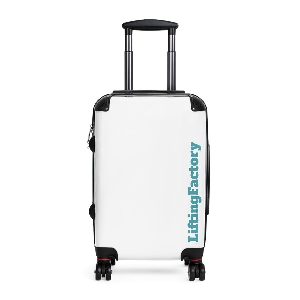 Suitcase — Vertical 'LiftingFactory' Logo Carry-On Luggage
