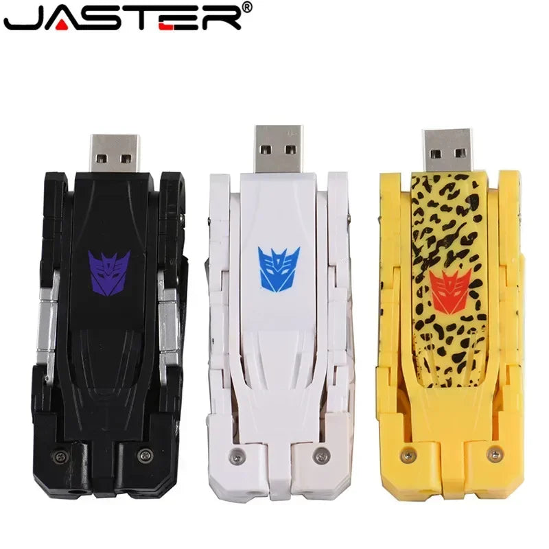 Transformers Plastic Pen Drive 256GB Real Capacity Creative Gift Flash Drives 128GB Gifts for Kids Usb Stick 64GB Memory Stick
