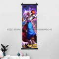 Dragon Ball Scrolls Picture Wall Art Goku Saiyan Hanging Painting Canvas Anime Poster Hot Blooded Home Decor Kawaii Kids Room