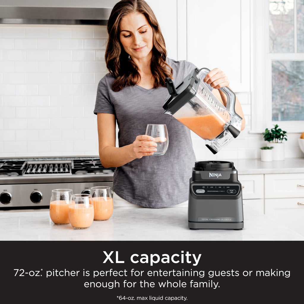 Ninja Professional Blender 1200W 72Oz Total Crushing Pitcher Auto IQ Technology