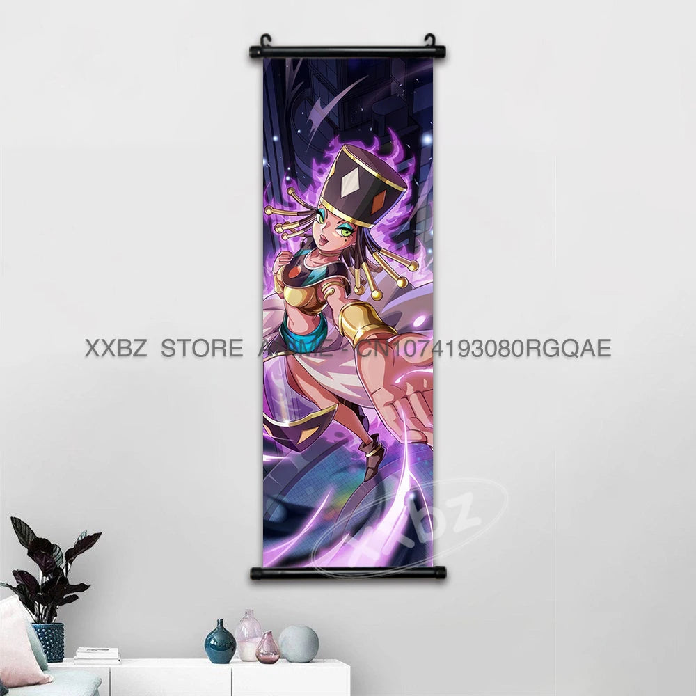 Dragon Ball Scrolls Picture Wall Art Goku Saiyan Hanging Painting Canvas Anime Poster Hot Blooded Home Decor Kawaii Kids Room