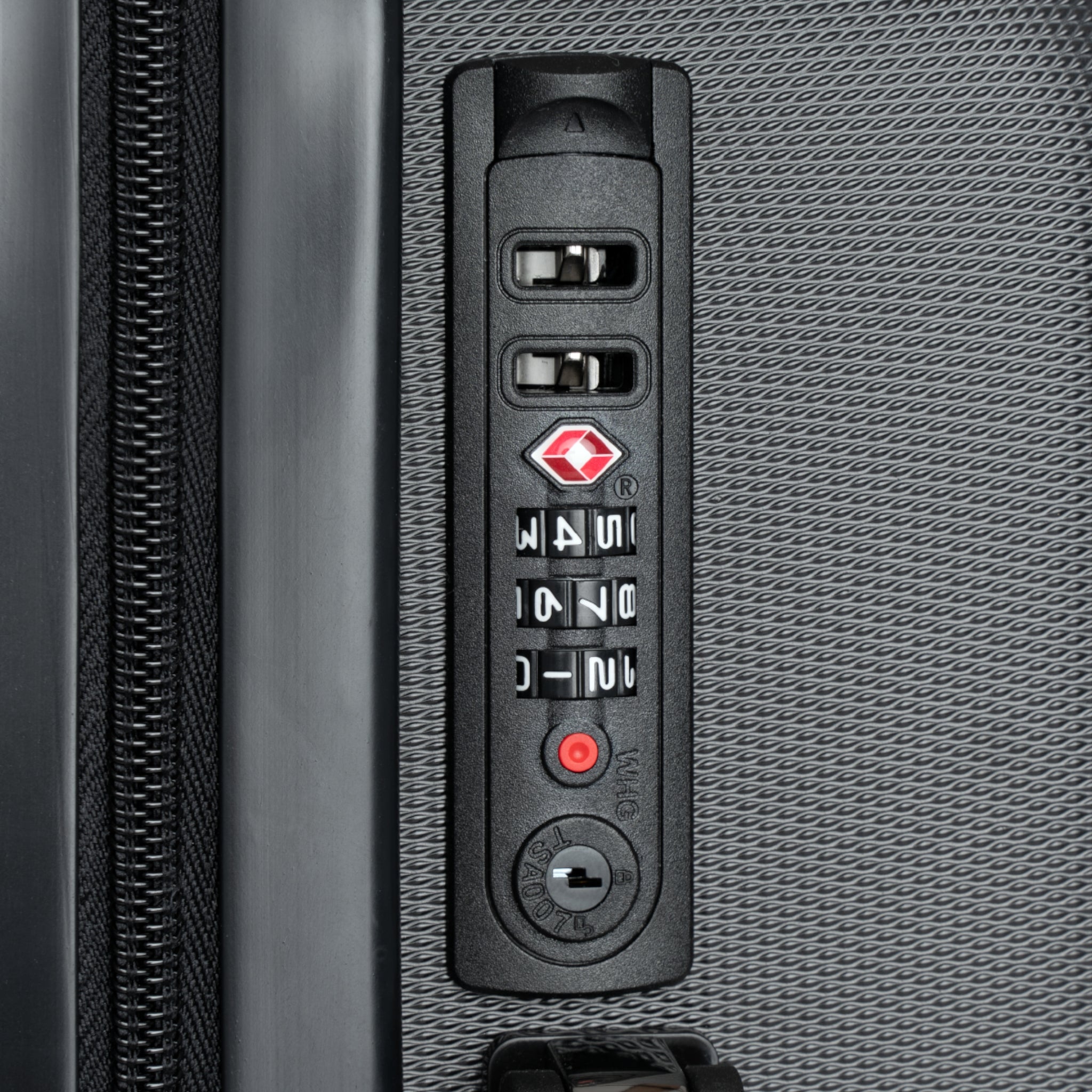 Suitcase — Vertical 'LiftingFactory' Logo Carry-On Luggage