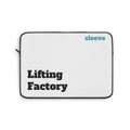 Lifting Factory Laptop Sleeve – Minimal Gym-Inspired Protective Case