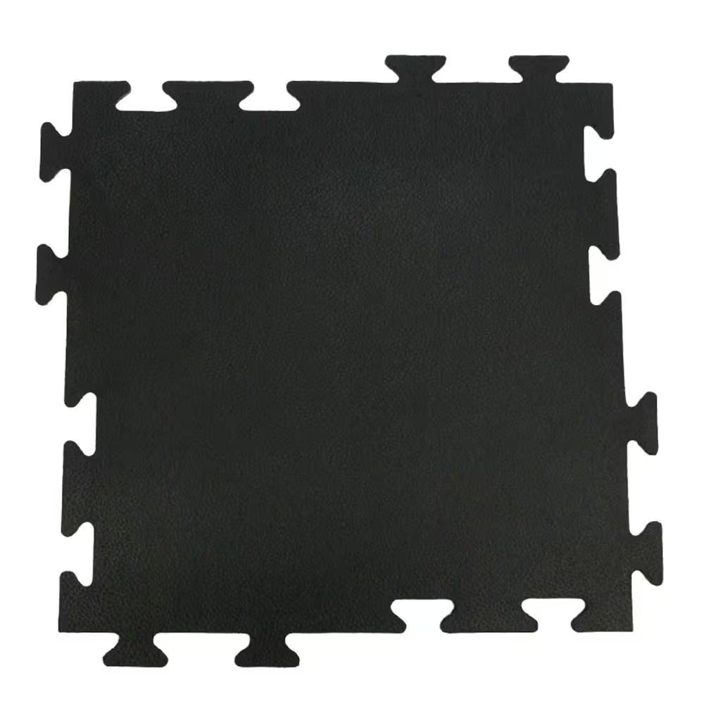 Armor-Lock (Fitness) 3/8 In. X 20 In. X 20 In. Black Interlocking Rubber Tiles (6-Pack, 16.5 Sq. Ft.)