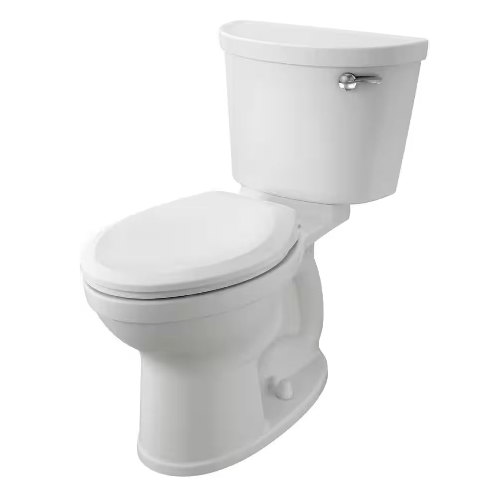 Champion Pro 2-Piece 1.28 GPF Single Flush Elongated Toilet in White, Seat Not Included