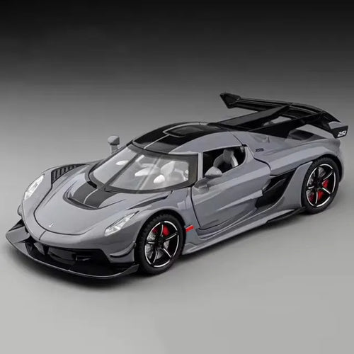 1:22 Scale Jesko Super Car Model Toys Metal Diecast Light Music Pull Back Sports Cars Models Collection Racing Vehicle Gift Boys