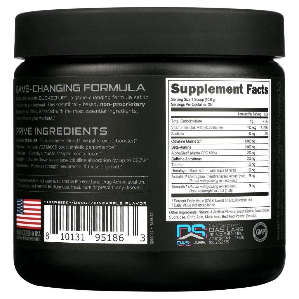 Pre-Workout Powder Supplement, Miami Vice Flavor, 9.3 Oz, 25 Servings