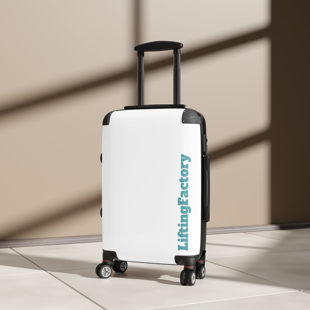 Suitcase — Vertical 'LiftingFactory' Logo Carry-On Luggage