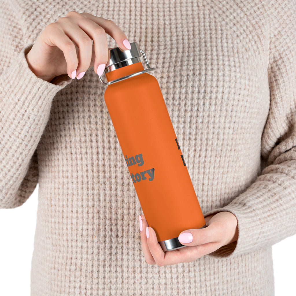 22oz Vacuum Water Bottle — 'Lifting Factory' Insulated Copper Flask